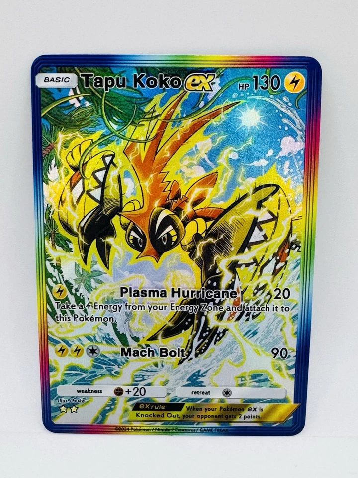 Pokemon POCKET Tapu Koko #2 Kawaii illustration DIY Doujin Art Card - Image 1 of 1