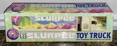 Vintage 7-Eleven Slurpee Toy Truck Turns Into Slurpee Play Center Freeze 1999 - Image 1 of 3