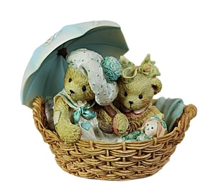 Cherished Teddies Beth & Blossom Enesco 1994 in Box Friends are Never Far Apart - Picture 1 of 9