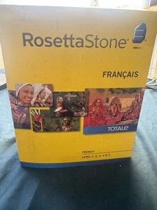 Rosetta Stone V4 TOTALe: French Level 1-5 Set for PC, Mac never open - Picture 1 of 7