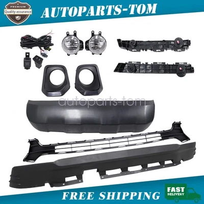 Fits 2016-2023 Toyota Tacoma SR Front Grille Fog Light Bezels Bracket Set New US - Image 1 of 4