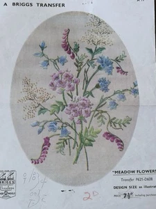 Briggs Transfer "MEADOW FLOWERS" - Picture 1 of 3