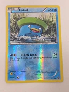 Carta Pokémon Lotad Reverse Holo 2012 29/135 Tempesta di Plasma Bianco e Nero - Foto 1 di 2