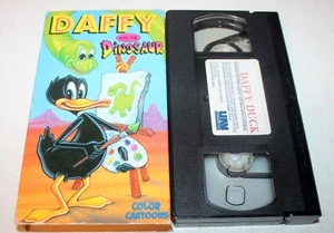 Color Cartoons: Daffy Duck and The Dinosaur (VHS 1991) Porky, Jungle Jitters - Picture 1 of 2