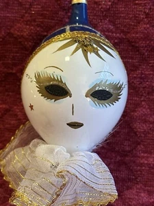 De Carlini Mardi Gras Lady Mask Ornament Italy - Picture 1 of 9