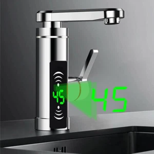 3000W Elektrisch Durchlauferhitzer LED Wasserhahn K che Sofort Heizung Armatur - Bild 1 von 21