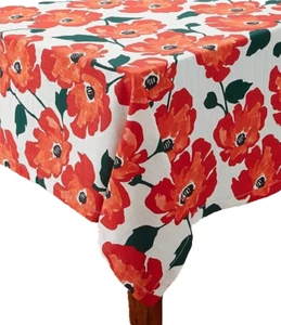 kate spade new york Painted Poppies Tablecloth70" Round Tablecloth, - Picture 1 of 2