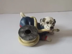 Home Interiors Kids Firehouse Dalmatian Puppy Dog with Hose  - Picture 1 of 9