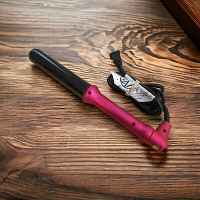 NuMe Hair Curling Wand 25mm Barrel 45W Pink Swivel Cord Hair Styling Tool - Image 1 of 4