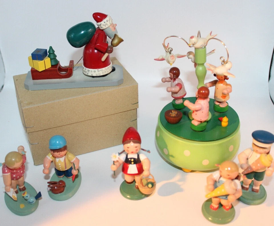 Christian Ulbricht Seiffener Cascanueces Miniaturas a elegir 6,5 cm Foto 1 de 1