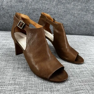 Maison Martin Margiela Pebble Leather Cut Out Heels Sandals Womens Sz 41 Brown - Picture 1 of 17