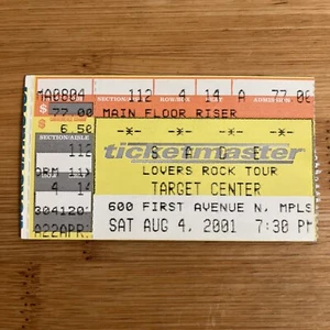 Sade Minneapolis Minnesota Ticket Stub Target Center 8/4/2001 - Picture 1 of 1