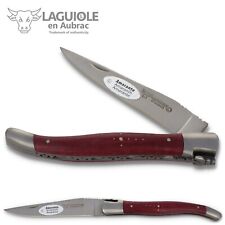 Laguiole Aubrac Taschenmesser L0212ATIF 12 cm Messer Klinge matt Griff Amaranth