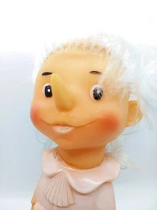PINOCCHIO rubber TOY Vintage toy of Soviet Children "Buratino" - Picture 1 of 9
