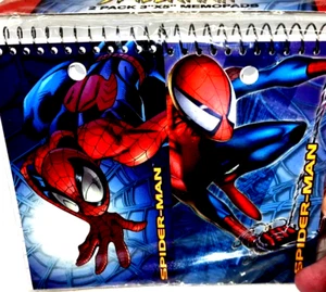 New Spider-Man Note Pads Set Sealed 3x5 Marvel Card Stock & Paper Memo Books - Picture 1 of 9
