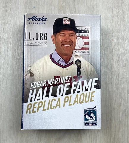 Edgar Martinez Seattle Mariners Replica Hall of Fame Plaque 5" MLB SGA 2019 Cover