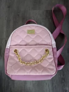Borsa zaino Luv Betsey by Betsey Johnson trapuntata Vienna bicolore rosa - Foto 1 di 4
