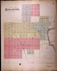1887 Plat Map City Of Burlington, Coffee Co., Kansas ~ Neosho River (14X17)#083