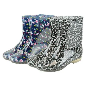 Ladies Anti-Skid Waterproof Rubber Wellies Lightweight Women Wellington Boots - Picture 1 of 30