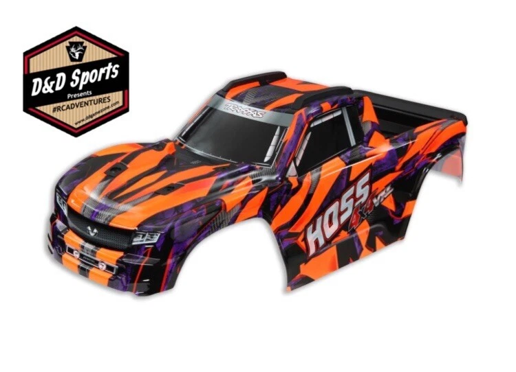 Traxxas 9011A HOSS Body, orange (painted) With clipless body mount system NEW - Image 1 of 1