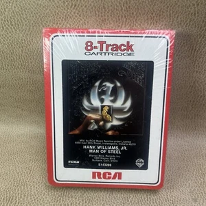 Brand New Sealed Rare Hank Williams Jr Man Of Steel 1983 Curb 8-Track - Bild 1 von 6