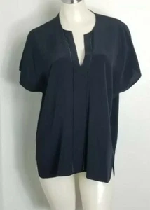 Vince black silk blouse size medium style VX24210920 - Picture 1 of 6