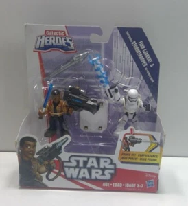 Star Wars Galactic Heroes Finn & First Order Stormtrooper Mini Figure Confezione da 2 - Foto 1 di 2