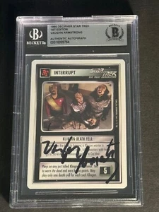 VAUGHN ARMSTRONG Signed Decipher Star Trek CCG Card Auto Beckett BAS Slabbed - Picture 1 of 2