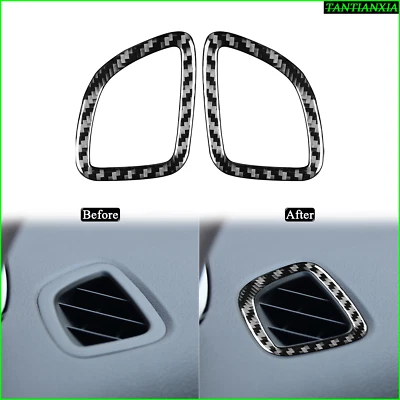 Tablero de fibra de carbono real moldura de ventilación de aire para Subaru Impreza WRX STI 2008-14 Foto 1 de 4