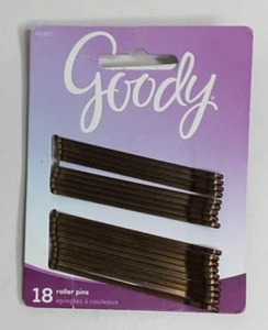 2017 Goody Roller bobby Styling Pins 3 Inch Brown 18 Count - Picture 1 of 2