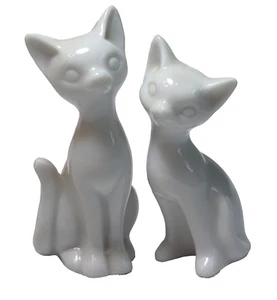 Miniatur weißes Porzellan Katzenpaar, Made in Japan - Bild 1 von 6