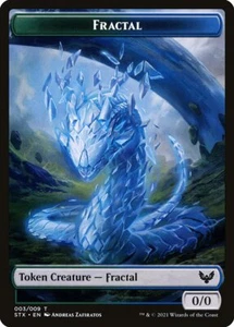 Fractal Token (003) Strixhaven: School of Mages STX MTG Magic - Picture 1 of 1