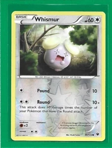 Pokémon TCG XY Fates Collide Whismur #80/124 Common Reverse Holo - Picture 1 of 2