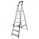 Abbey Aluminium Safety Platform Step Ladders With Handrail & Tool Tray 3-8 Tread