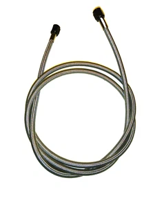 LÍNEA DE ÓXIDO NITROSO 6 AN 8 ft ACERO INOXIDABLE EXTREMOS NEGROS TRENZADOS - Imagen 1 de 1