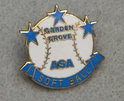 Pin Sport Soft Ball Garden Grove ASA Vintage Foto 1 de 2