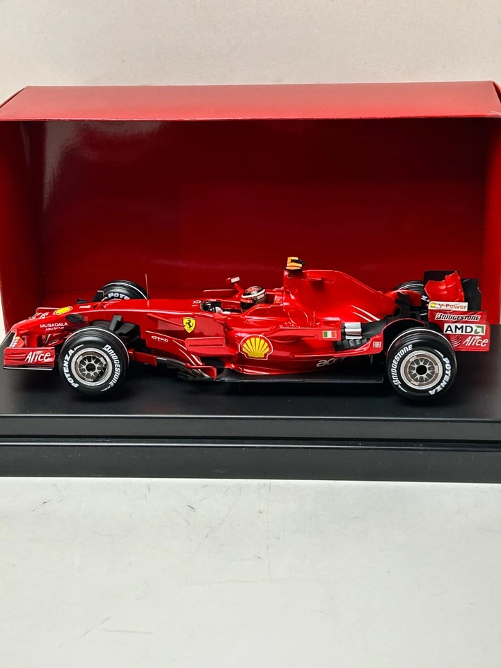 1:18 Scale Hot Wheels 2008 Ferrari Grand Prix Winner Kimi Raikkonen Perfect Race - Image 1 of 4