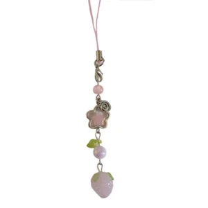 Colorful Key Chain Strawberry Pendant Keychain Fruit Shape Phone Charm Keyring - Zdjęcie 1 z 8