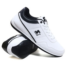MENS CASUAL LACE UP GYM WALKING SPORTS WHITE SUMMER SHOES RUNNING TRAINERS SIZE