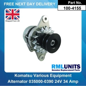 Alternator For Komatsu 0-35000-0390 0-35000-0391 0-35000-0392 0-35000-0402 24V 3 - Imagen 1 de 5