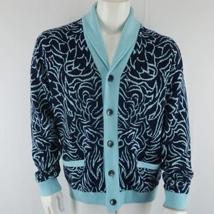Greyson Wool Cashmere Den of Thieves Ottawa Shawl Cardigan Sweater Abyss Size L - Picture 1 of 11