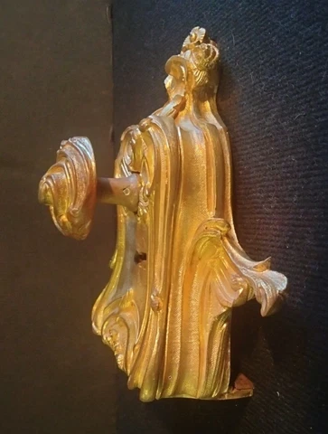 Beautiful Vintage Gilded Bronze Rim Latch 19th Century Louis XV style  Pre-owned Cover