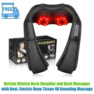 Ikristin Shiatsu Neck Shoulder and Back Massager with Heat, Electric Deep Tissue - Picture 1 of 10