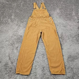 Free People Overalls Womens Medium M Brown Corduroy Ziggy Cord Straight 32x29 - Picture 1 of 14