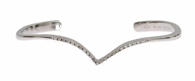 NIALAYA Authentic Bracelet Bangle Cuff Skyfall CZ 925 Silver s One Size RRP $250 - Image 1 of 4