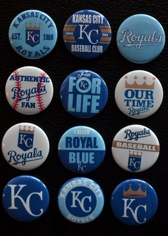 Kansas City Royals  - 1 1/2" Inch Magnet Set (Set of 12) Cover