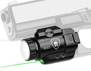 500-Lumens Compact Pistol Light,Fit Glock 17/G19/P365/G3C/M&P 9/Hellcat Pro/1911 - Picture 1 of 13