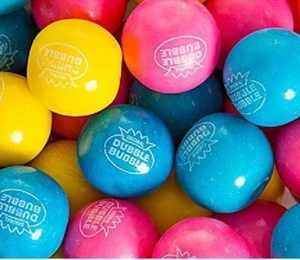 Cotton Candy Dubble Bubble 3 LBs Gum 1" Bulk Vending Machine Gumballs - Picture 1 of 5