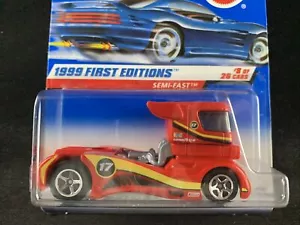 Hot Wheels 2000 FIRST EDITION ‘SEMI FAST BRANDNEU super selten rot 1:64 - Bild 1 von 5
