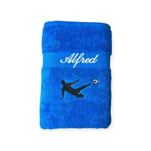 Fußballer Handtuch mit Name, Handtuch, Sauna, Wellness, Duschtuch, Verein - Bild 1 von 39